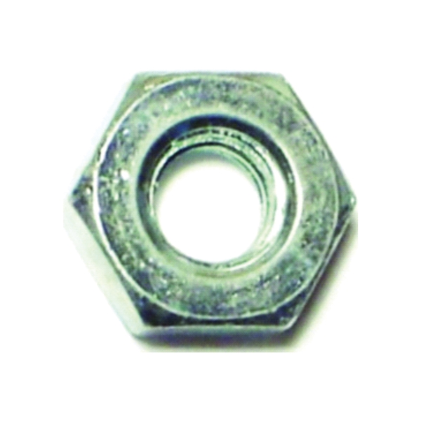 03751 Machine Nut, Fine Thread, 10-32 Thread, Zinc, Zinc