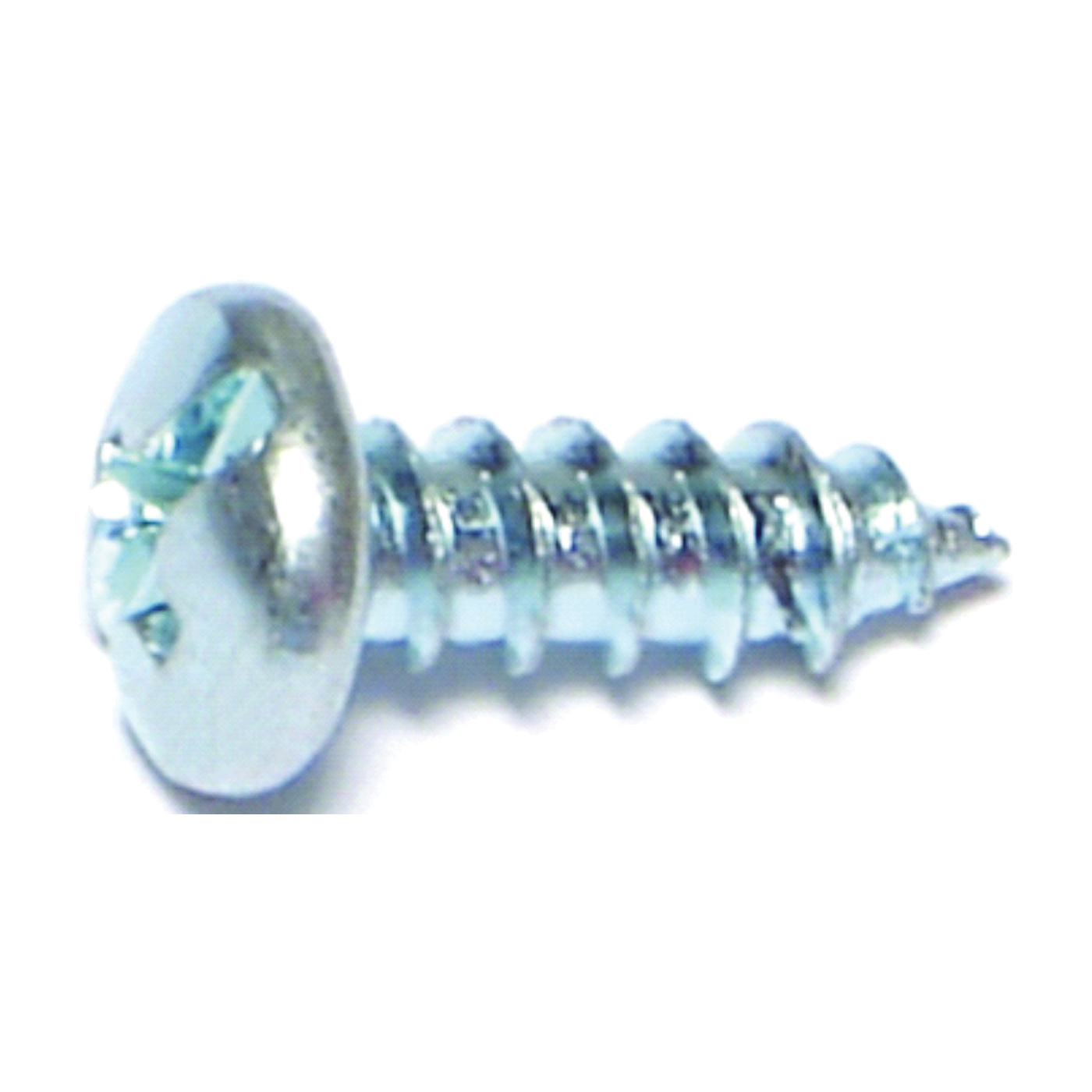 03175 Screw, #8 Thread, Coarse Thread, Pan Head, Diamond Point, 100/PK, 1/2 in L Under Head