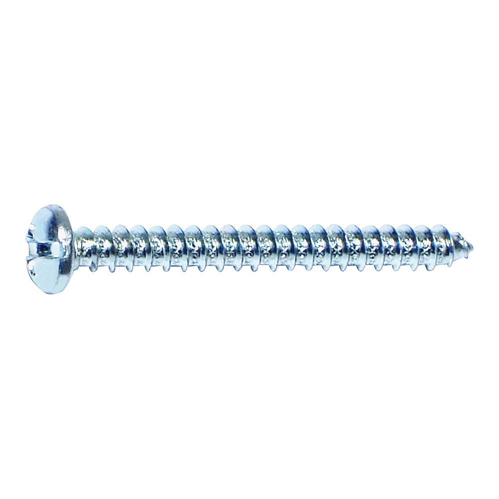 03178 Screw, #8 Thread, Coarse Thread, Pan Head, Diamond Point, 100/PK, 1 in L Under Head