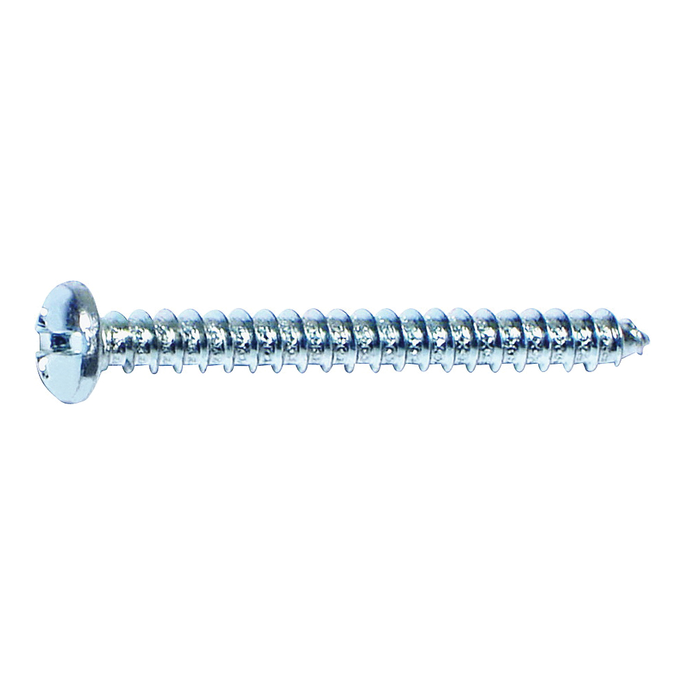 03189 Screw, #10 Thread, Coarse Thread, Pan Head, Phillips, Slotted Drive, 1 in L Under Head, 100/PK
