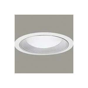 Coilex 456W Slope Ceiling Baffle Trim, Metal Body, White