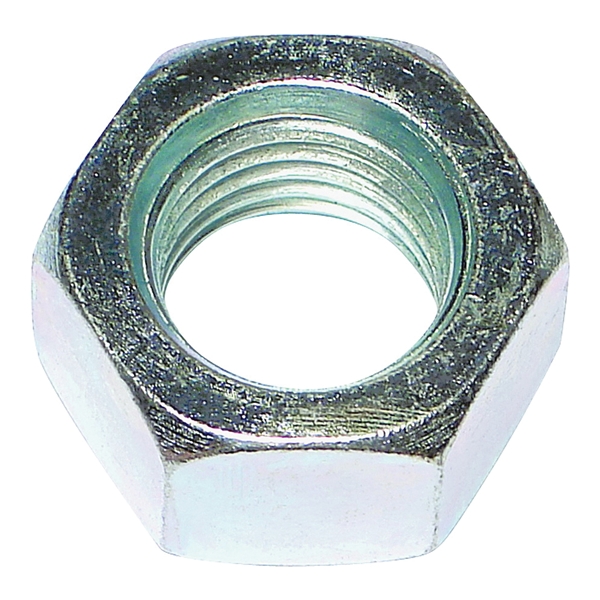 03672 Hex Nut, Coarse Thread, 3/8-16 Thread, Zinc, Zinc, 2 Grade