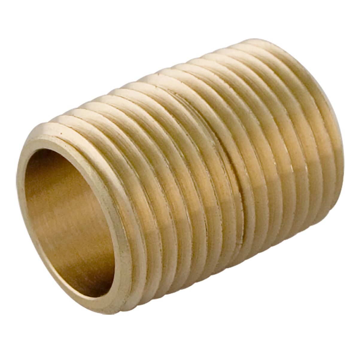 Lincoln 454110 Pipe Nipple, 1/2 in, Brass, Close L