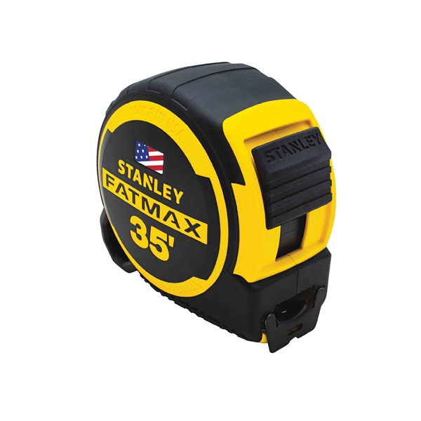 STANLEY FMHT36335S Tape Measure, 35 ft L Blade, 1-1/4 in W Blade, Steel Blade, ABS Case, Black/Yellow Case - 4