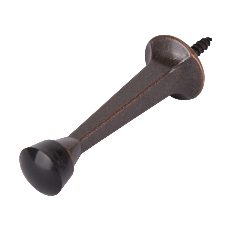 CL-208C-VB-PS Heavy-Duty Rigid Door Stop, 1 in Dia Base, 3 in Projection, Die-Cast Zinc & Plastic
