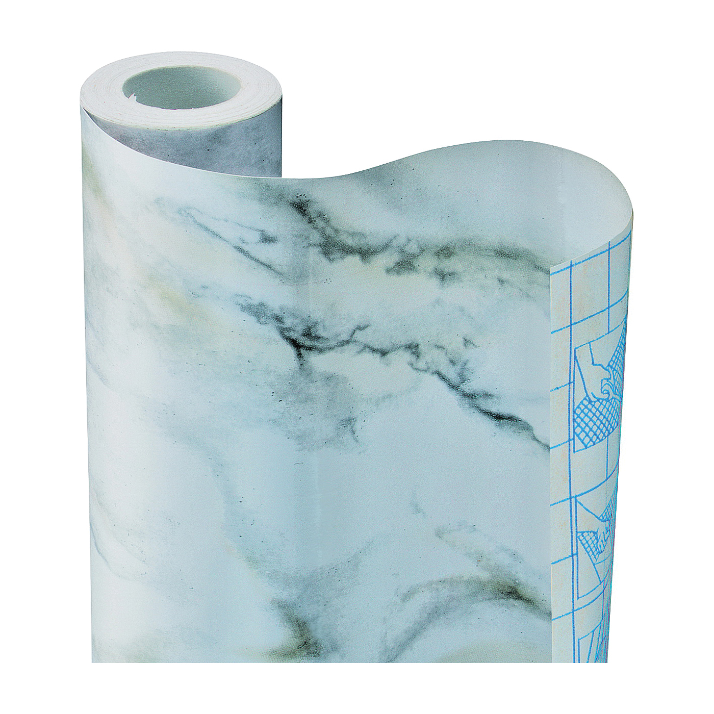 Con-Tact 09F-C9533-12 Contact Paper, 9 ft L, 18 in W, Marble White - 1