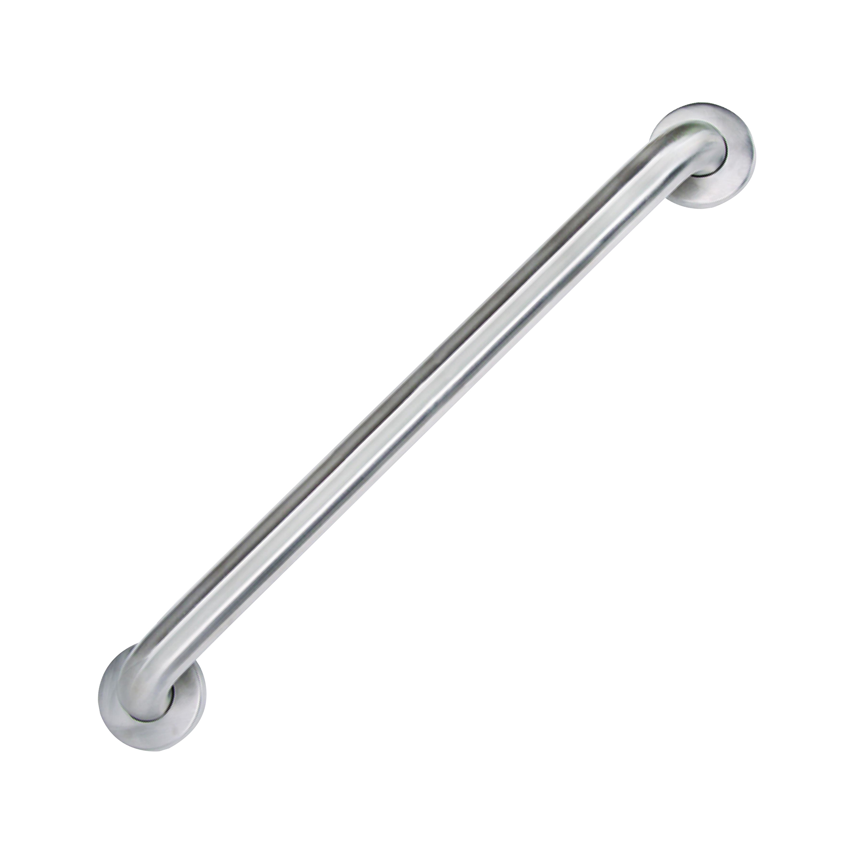 SG01-01&0124 Grab Bar, 24 in L Bar, Stainless Steel, Wall Mounted Mounting