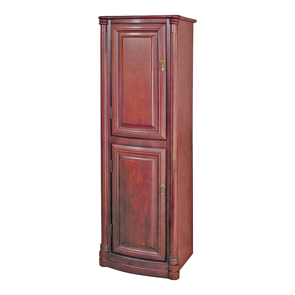 WIS1754 Floor Cabinet, 2-Door, 2-Shelf, 4-Drawer, Wood, Deep Cherry