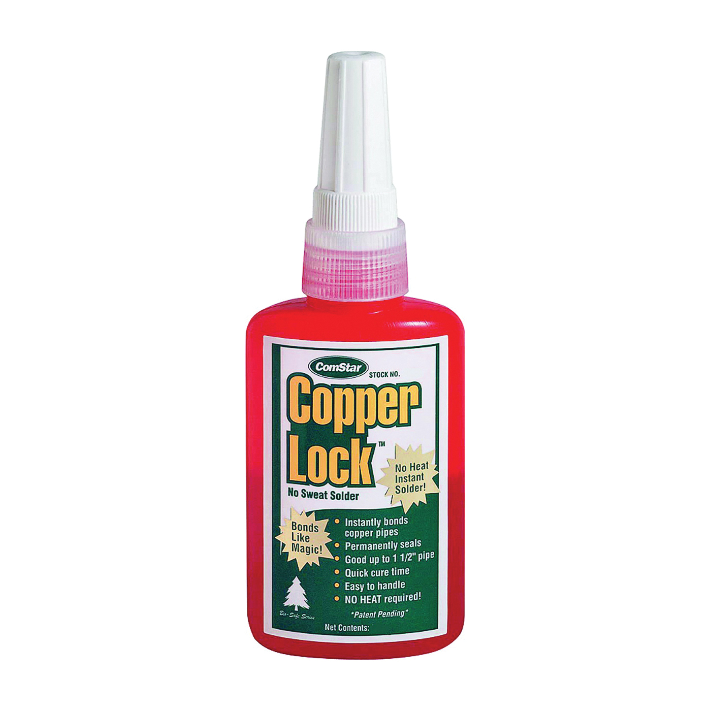 Copper Lock Series 10-800 No Heat Solder, 2 oz Tube, Liquid, -60 to 300 deg F Melting Point