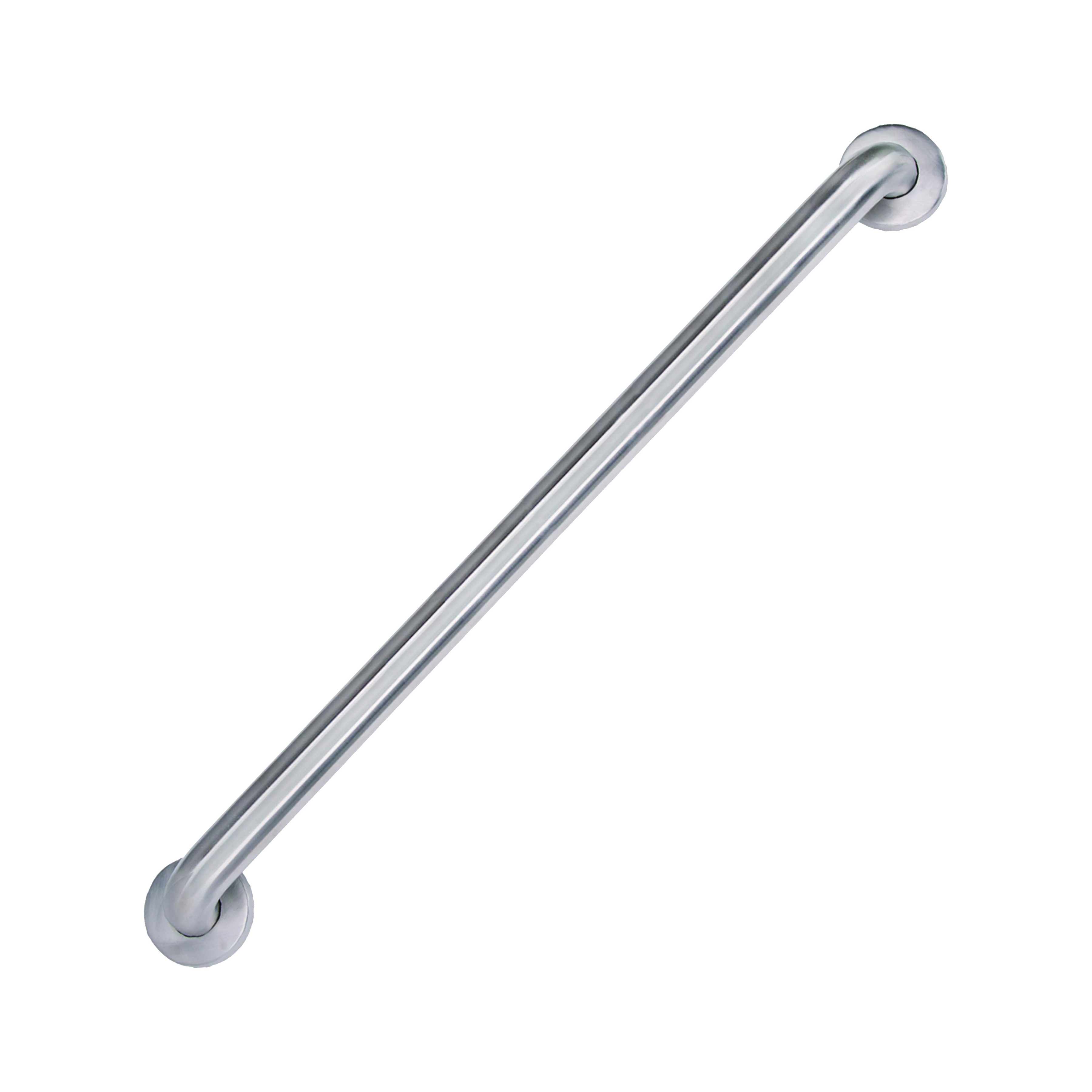 SG01-01&0130 Grab Bar, 30 in L Bar, Stainless Steel, Wall Mounted Mounting