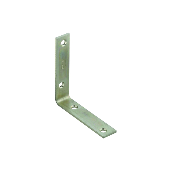 115BC Series N220-145 Corner Brace, 4 in L, 7/8 in W, Steel, Zinc, 0.12 Thick Material