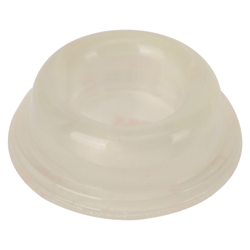 FE-S716-PS Door Stop, 1-3/4 in Dia Base, 1-3/4 in Dia x 5/8 in H Projection, Polyurethane (PU), Clear