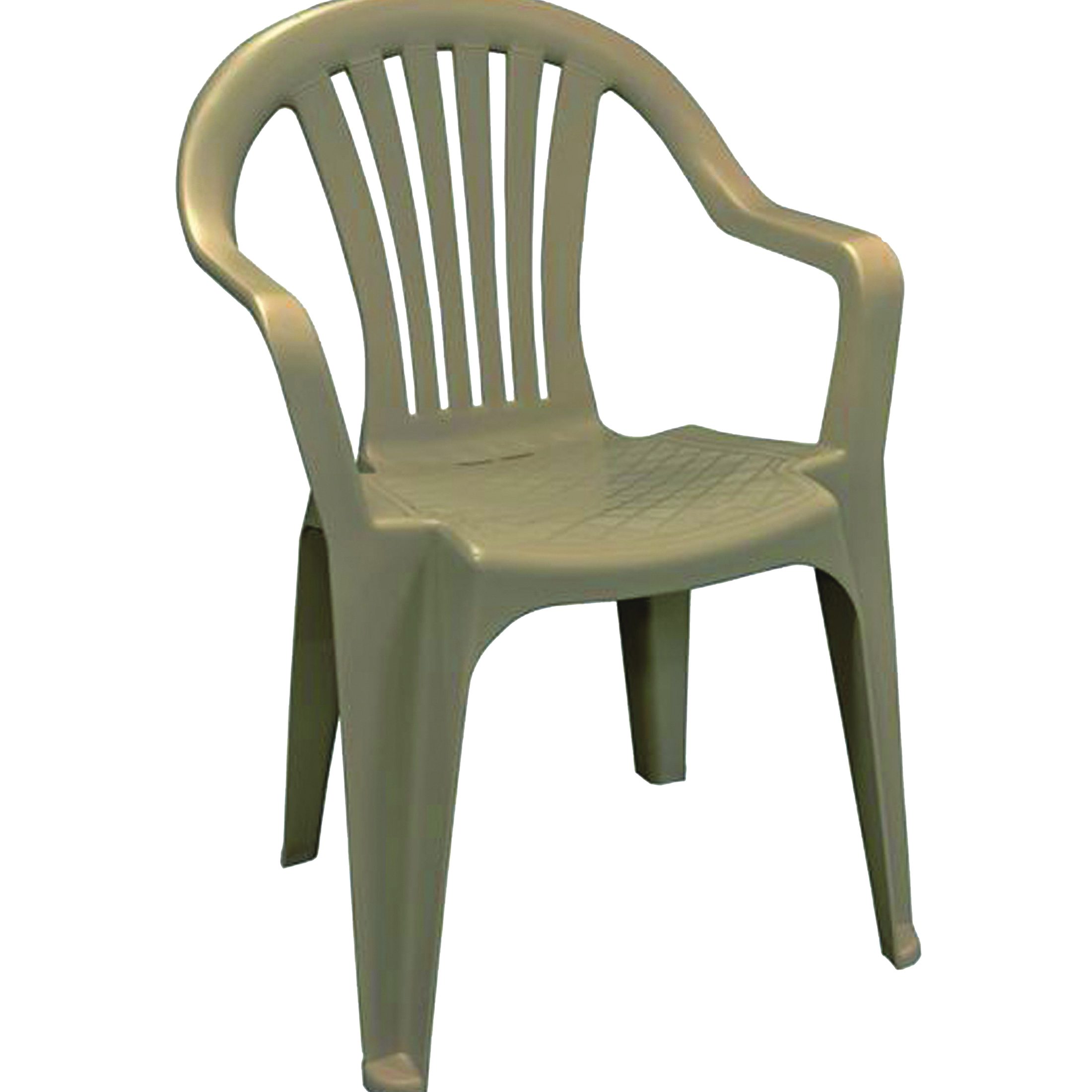 low back plastic chair