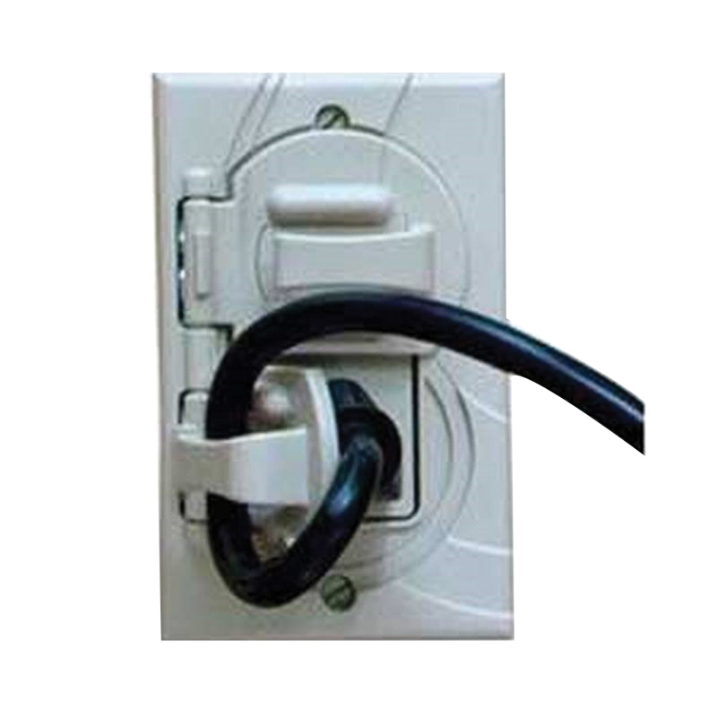 Can-Am Supply IR300-GW Wallplate Outlet Cover, White