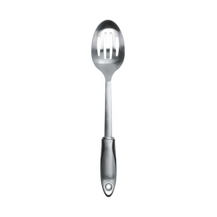 Oxo 59291 Spoon, 14 in OAL, Stainless Steel, Black/Sliver