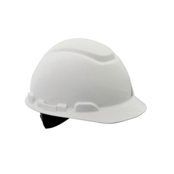 3M CHH-R-W6-PS Hard Hat, 11 in L x 8-1/2 in W x 7 in H, 3-Level Suspension, Polyethylene Shell, White - 5