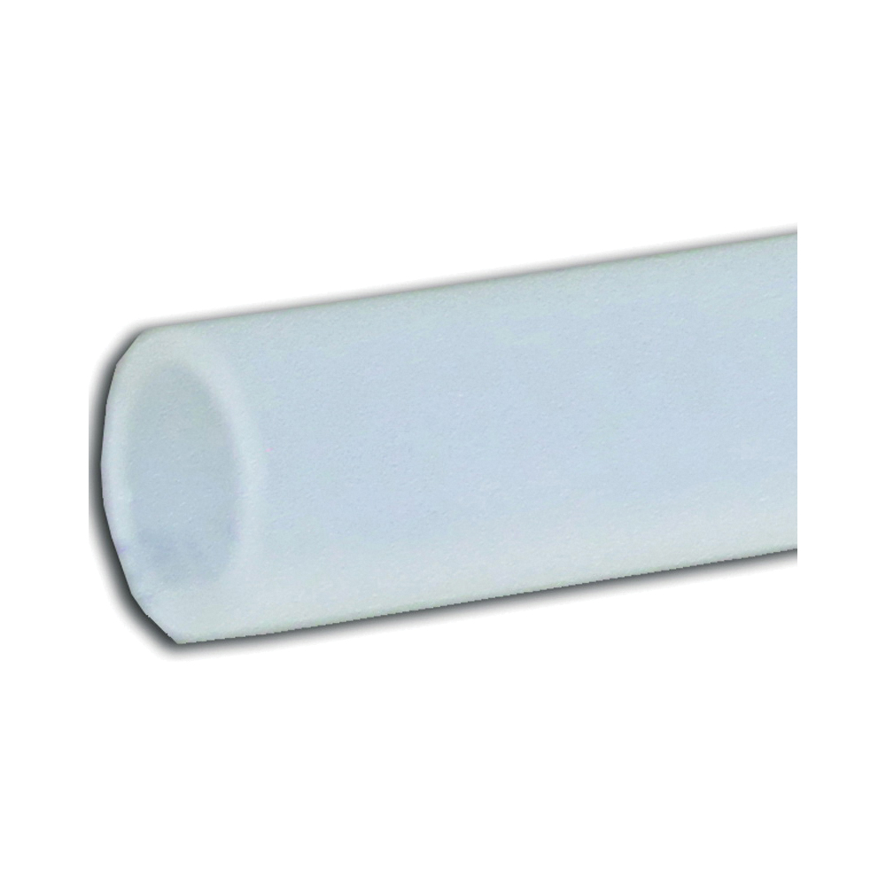 Abbott Rubber T16 Series T16004004 Pipe Tubing, 3/8 in I.D., 1/2 in O.D., Plastic, Translucent Milky White, 100 ft L