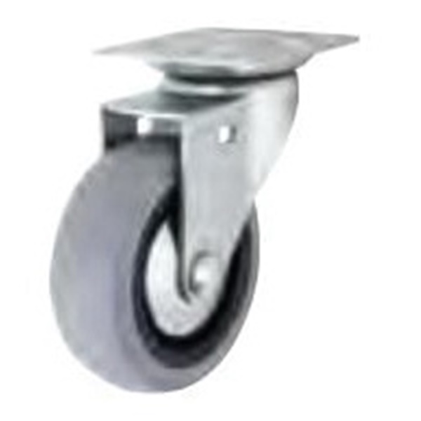 G1 Series 3545 Swivel Caster, 3 in Dia Wheel, TPR Wheel, Gray, 121 lb