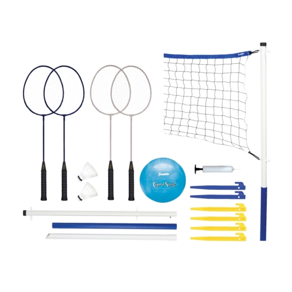 Franklin Sports 50600 Recreational Volleyball and Badminton Set - 1