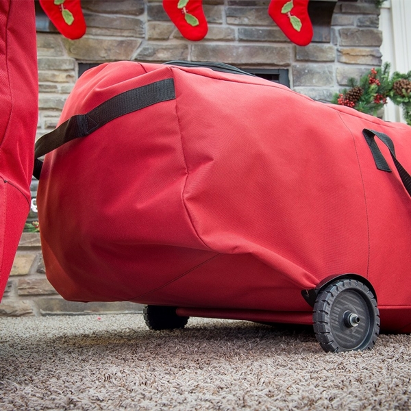 Treekeeper SB-10237 EZ Rolling Storage Duffel, XL, 6 to 9 ft Capacity, Polyester, Red - 3