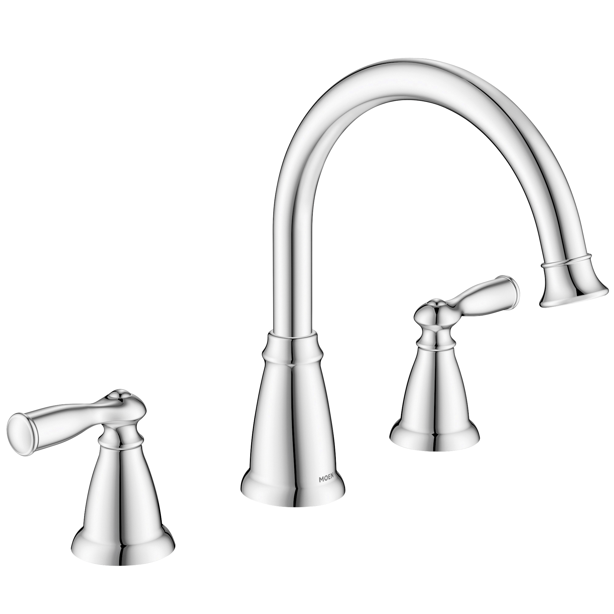 Banbury Series 86924 Tub Faucet, 16 gpm, 2-Faucet Handle, Lever Handle, Stainless Steel, Chrome Plated