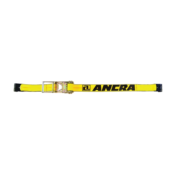 500 Series 48987-20 Strap, 3 in W, 27 ft L, Polyester, Yellow, 5400 lb Working Load, Hook End