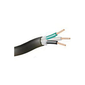 55039504 Electrical Wire, 12 AWG Wire, 250 ft L, Copper Conductor, TPE Insulation, TPE Sheath, Black Sheath