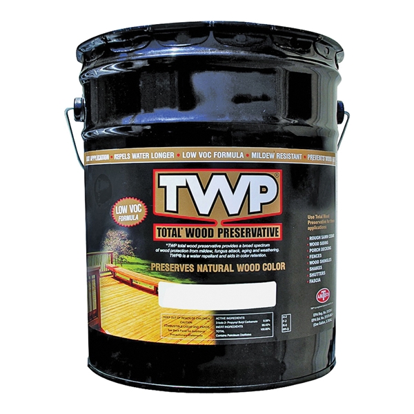 TWP-1516-5 Wood Preservative, Rustic Oak, Liquid, 5 gal, Can