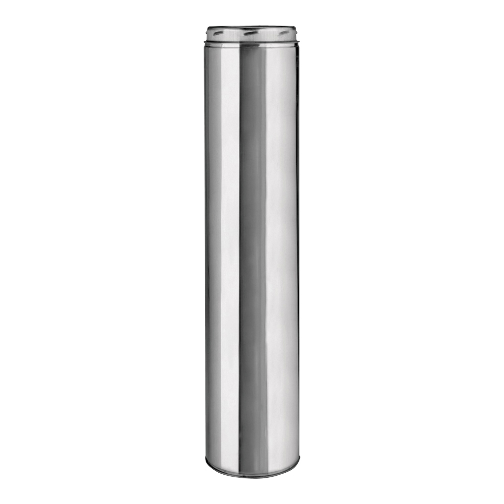 206036U Chimney Pipe, 8 in OD, 36 in L, Stainless Steel