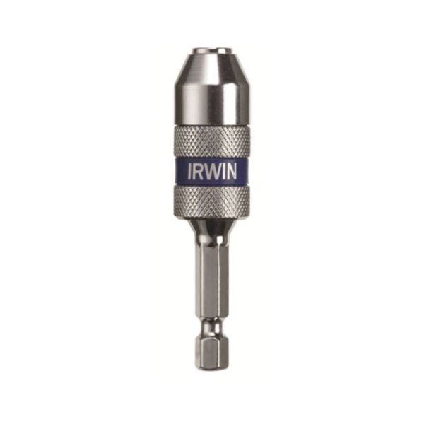IRWIN 4935703 Bit Holder, 1/4 in Drive, 1/4 in Shank, Hex Shank, 2 in L, Carbon Steel - 1