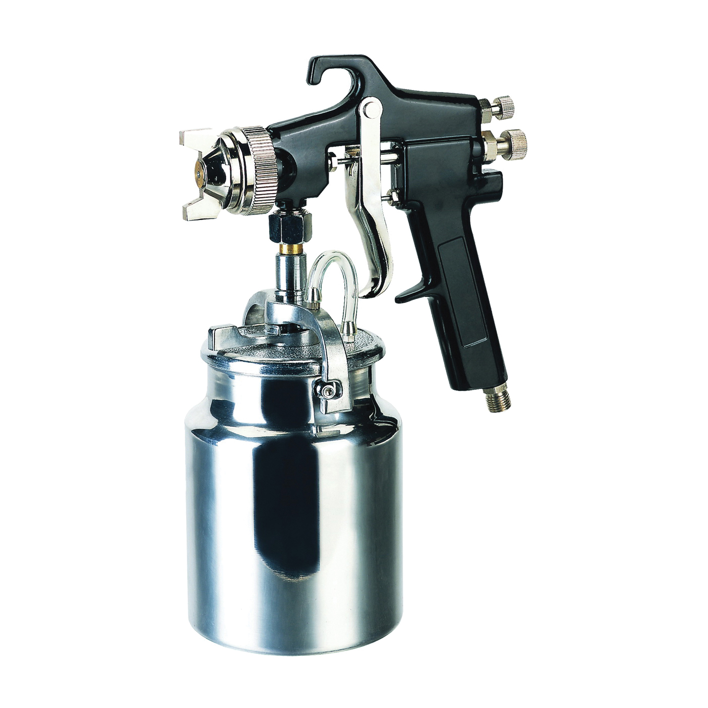 50180 Spray Gun, 1.7 mm Nozzle, Siphon Feed Throttle, 6 cfm Air, 50 to 70 psi Air