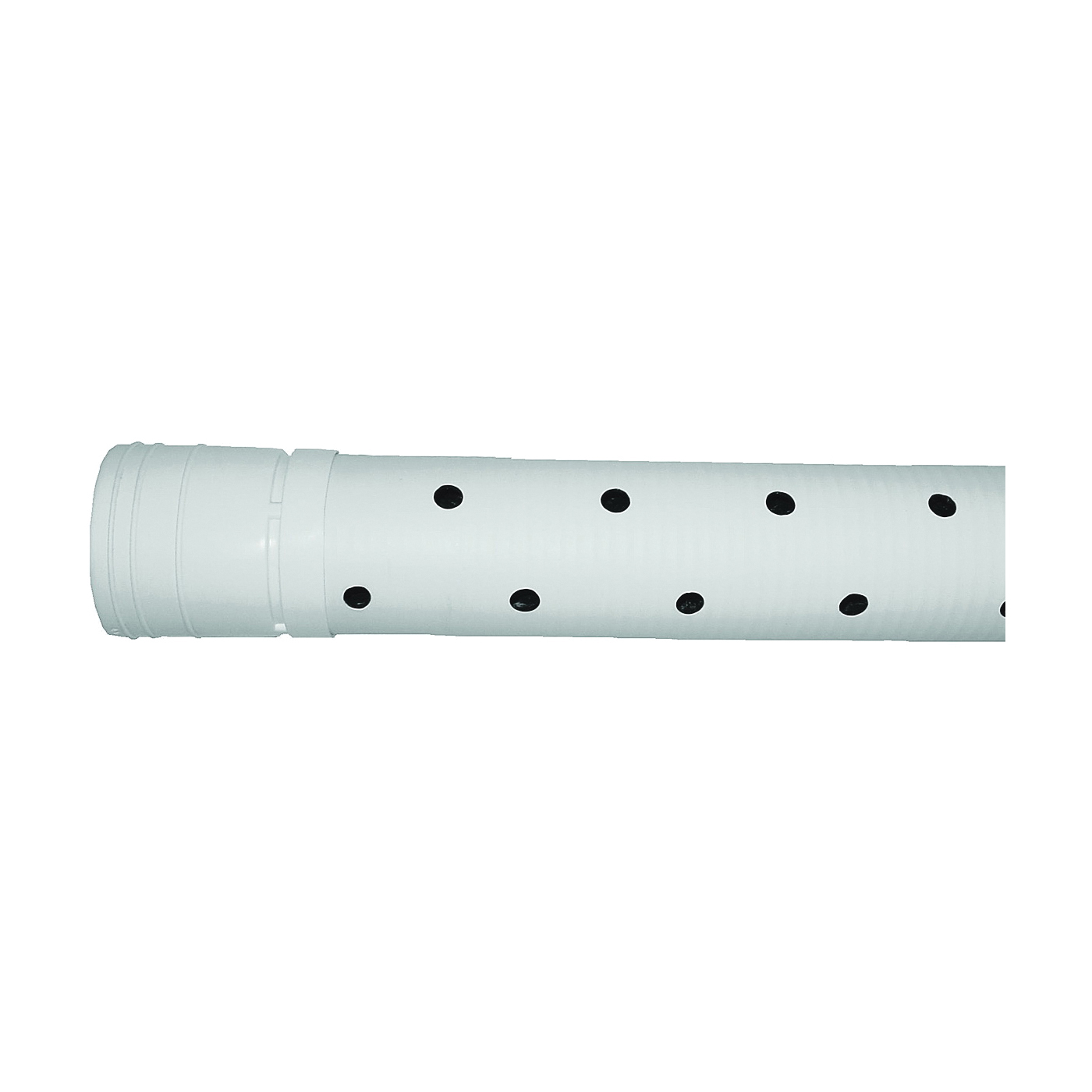 3520010 Triple-Wall Pipe, 3 in, 10 ft L, Bell x Spigot, White