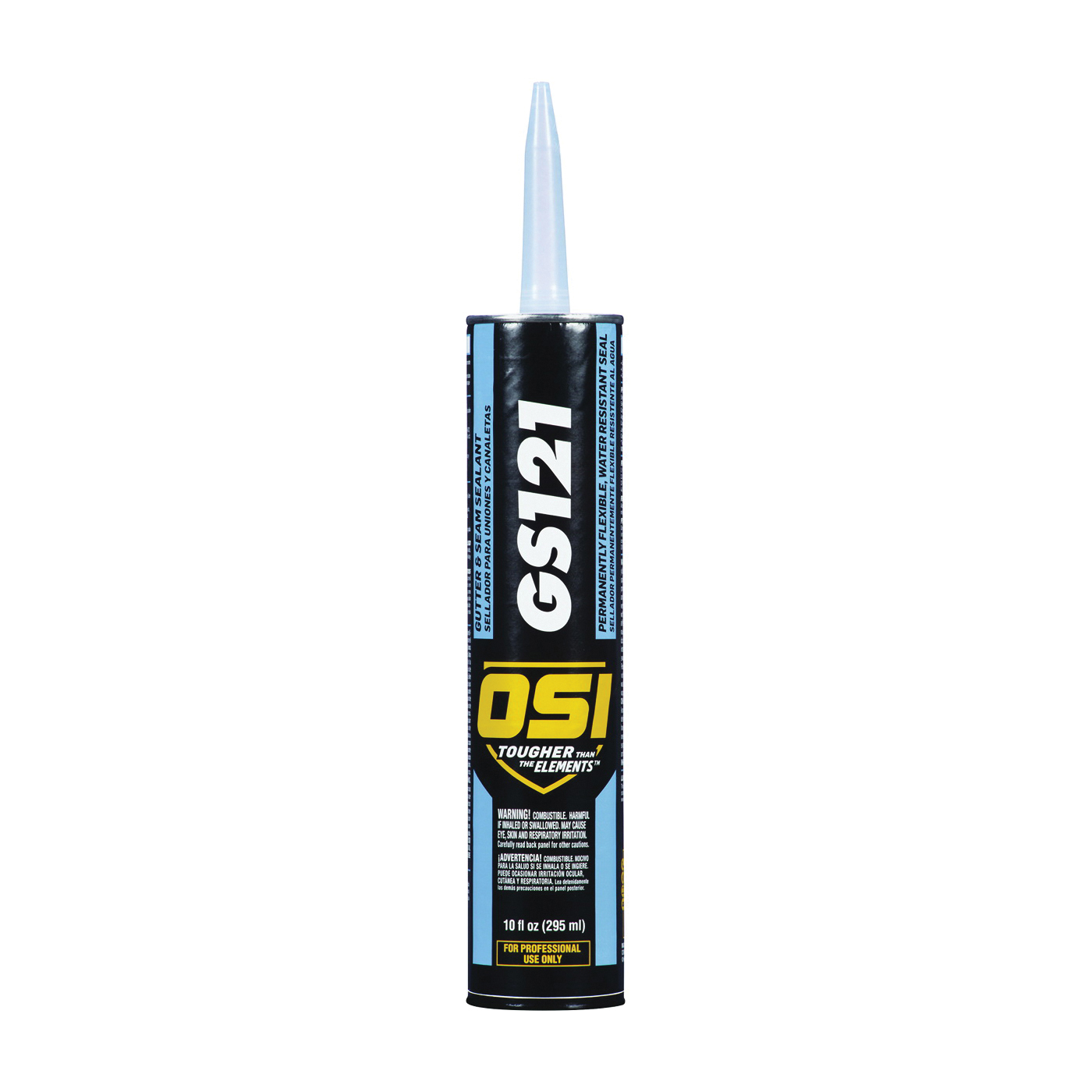 GS121 Series 1943973 Gutter and Seam Sealant, Clear, Paste, 10 oz Cartridge