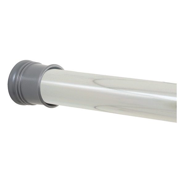 Zenna Home TwistTight Series 506S/505S Shower Rod, 72 in L Adjustable, 1-1/4 in Dia Rod, Steel, Chrome - 2