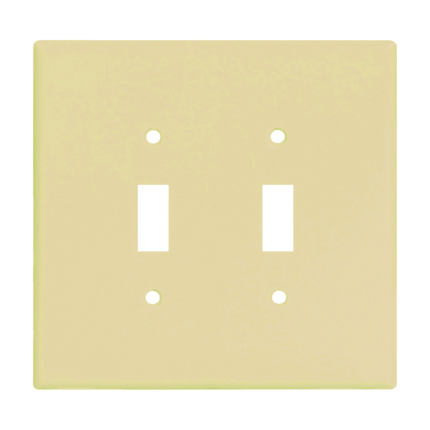 Eaton Wiring Devices 2149V-BOX Wallplate, 5-1/4 in L, 5.31 in W, 2 -Gang, Thermoset, Ivory - 1