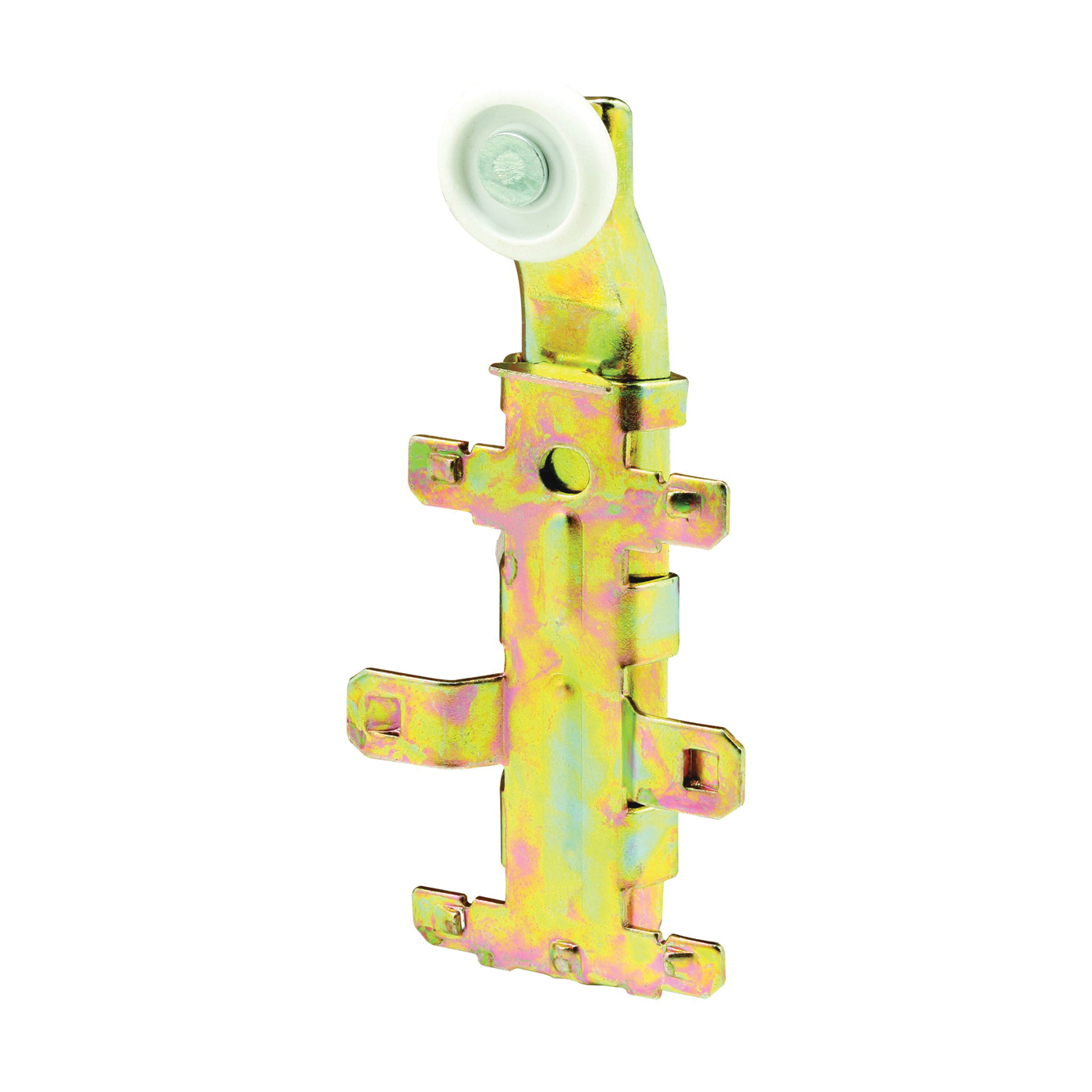 Prime-Line N 6602 Roller Assembly, 7/8 in Dia Roller, 1/4 in W Roller, Nylon, Brown, 1-Roller, 60 lb, Top Mounting