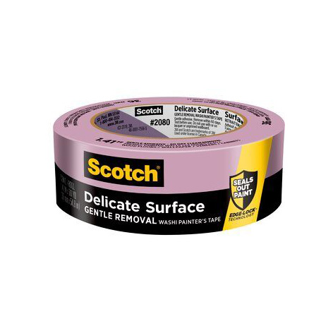 Scotch 2080-48NC Delicate Surface Painter's Tape, 60 yd L, 1.88 in W