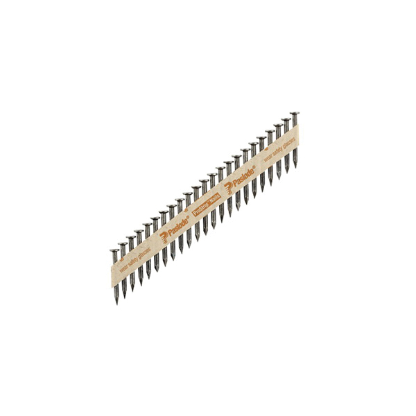 Positive Placement 650027 Series Connector Nail, Paper Tape Collation, 2-1/2 in L, Steel, Brite