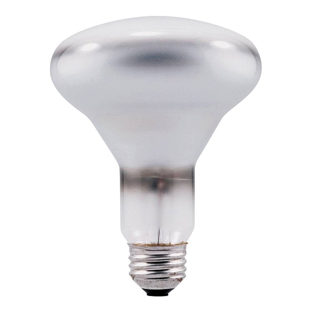 15270 Incandescent Lamp, 65 W, BR30 Lamp, Medium Lamp Base, 600 Lumens, 2850 K Color Temp, 2000 hr Average Life