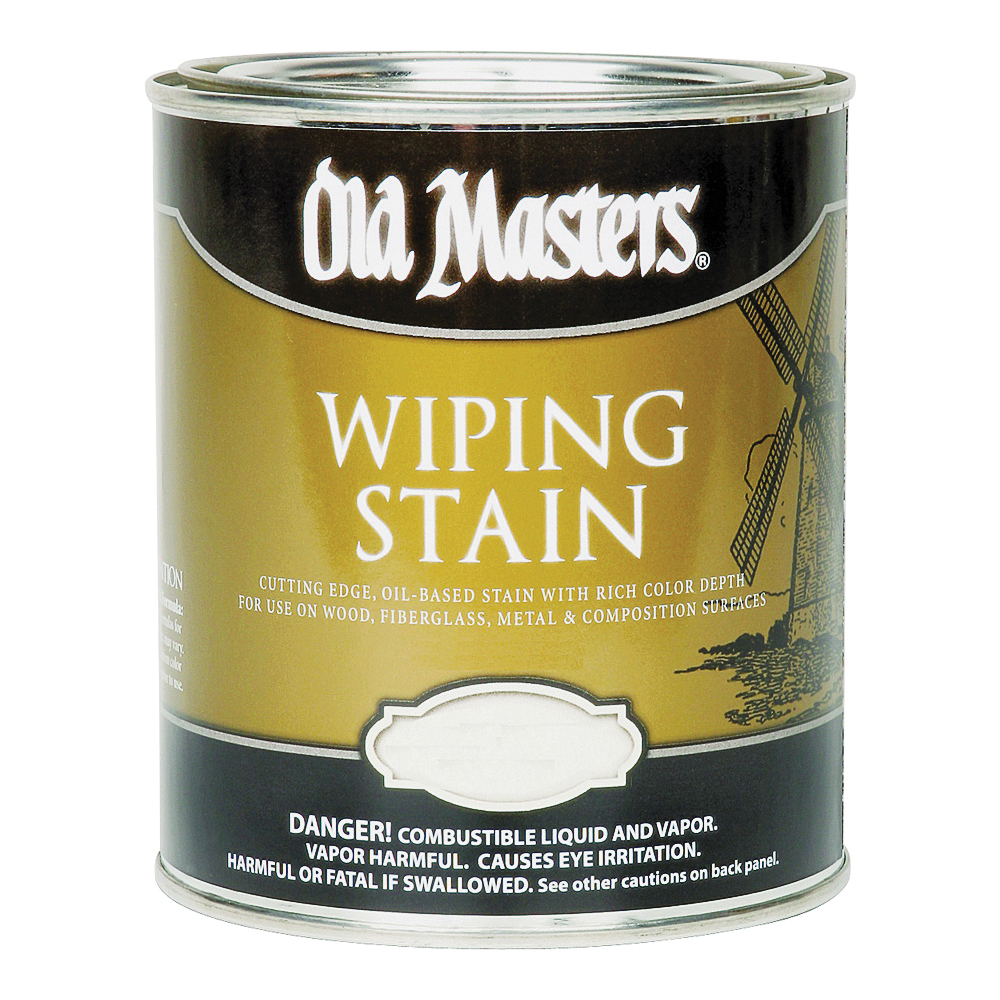 Old Masters 12504 Wiping Stain, Clear, Puritan Pine, Liquid, 1 qt, Can