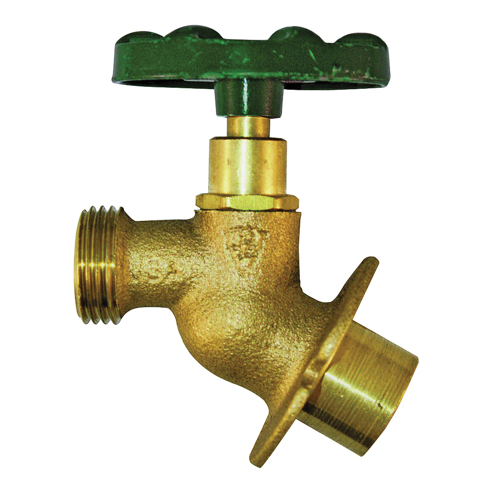 255SWLF Sillcock Valve, 1/2 x 3/4 in Connection, Sweat x Male Hose, 8 to 9 gpm, 125 psi Pressure, Bronze Body