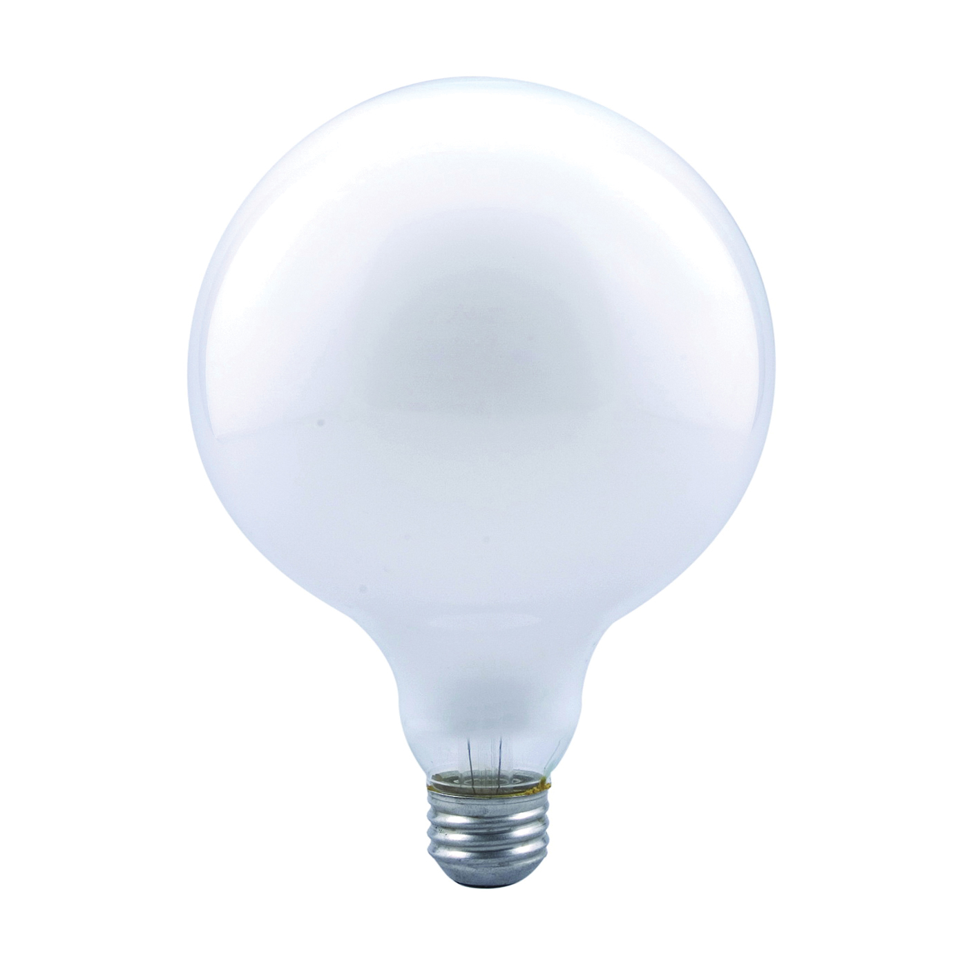15792 Incandescent Lamp, 60 W, G40 Lamp, Medium Lamp Base, 490 Lumens, 5000 K Color Temp, 2500 hr Average Life