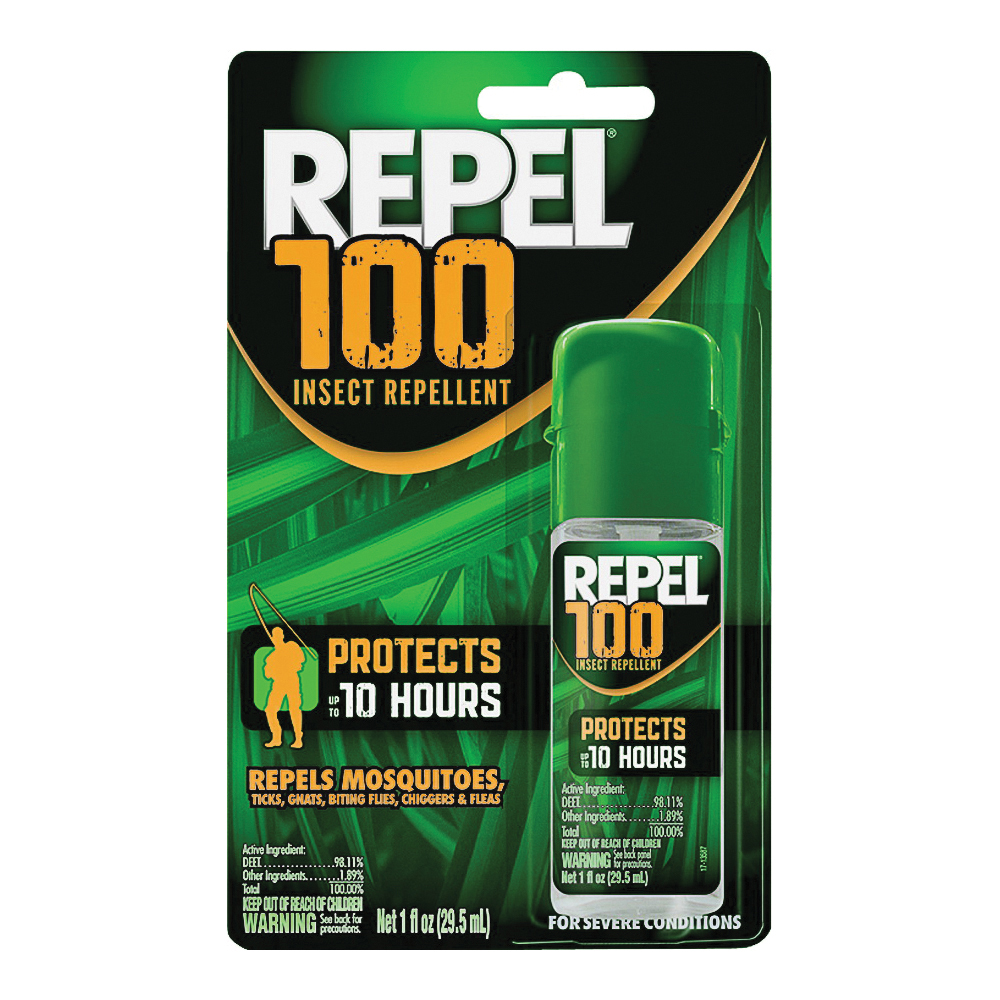 7384159 Insect Repellent, 1 fl-oz Bottle, Liquid, Light Yellow, Deet