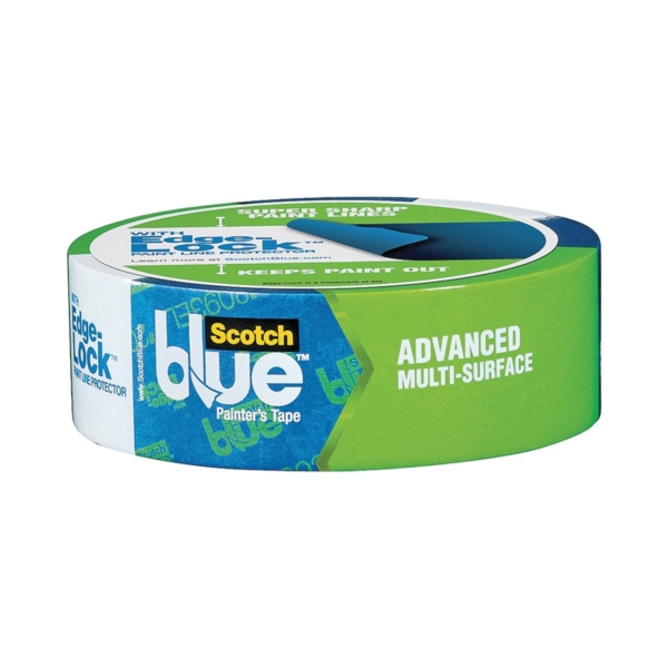ScotchBlue 2093EL-36N Painter's Tape, 60 yd L, 1.41 in W, Smooth Crepe Paper Backing, Blue - 1