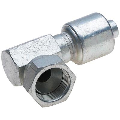 MegaCrimp G25510-0606 Hose Coupling, 9/16-18, Male, Steel, Zinc