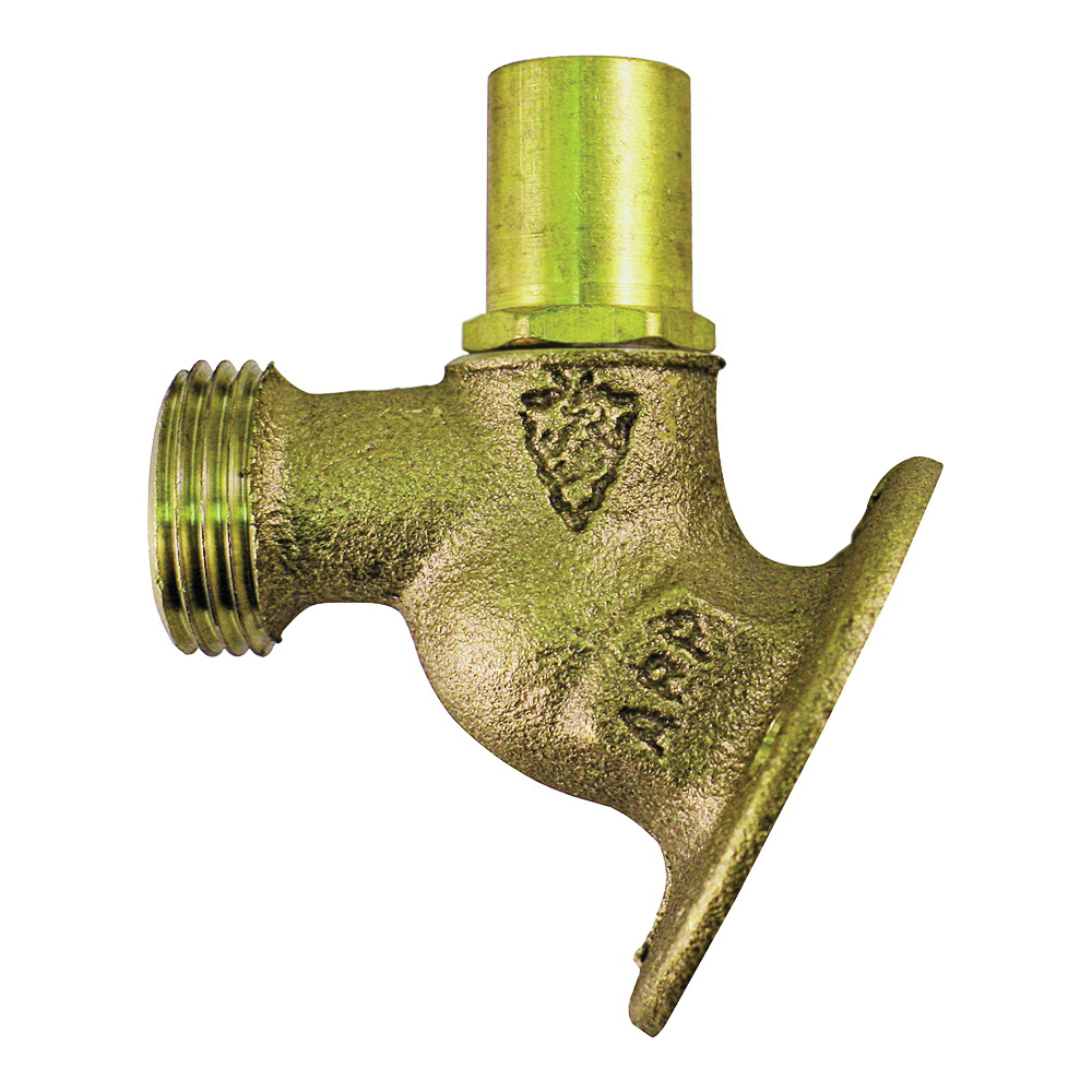 355LSLF Key Lockshield Sillcock Valve, 3/4 x 3/4 in Connection, FIP x Male Hose, 8 to 9 gpm, 125 psi Pressure
