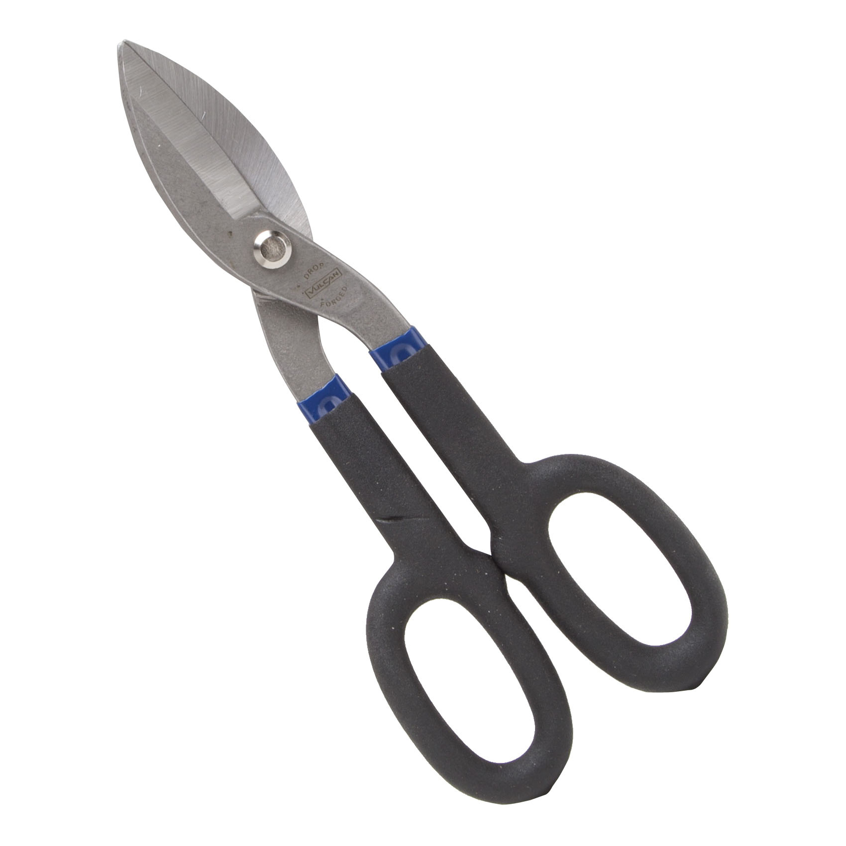 TS-01410 Snip, 10 in OAL, 2-3/4 in L Cut, Straight Cut, Carbon Steel Blade, Non-Slip Grip Handle