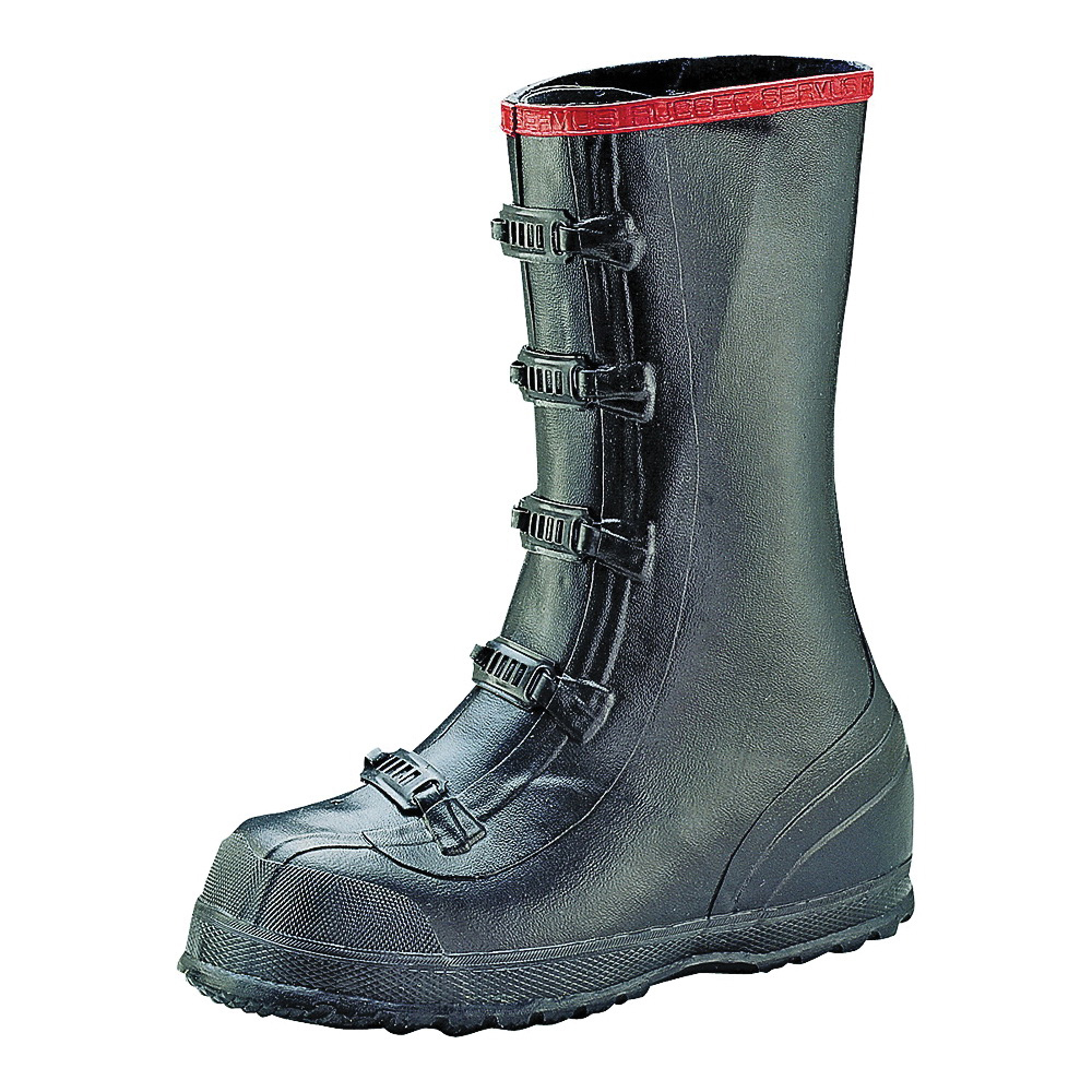 Servus T369-9 Over Shoe Boots, 9, Black, Buckle Closure, No