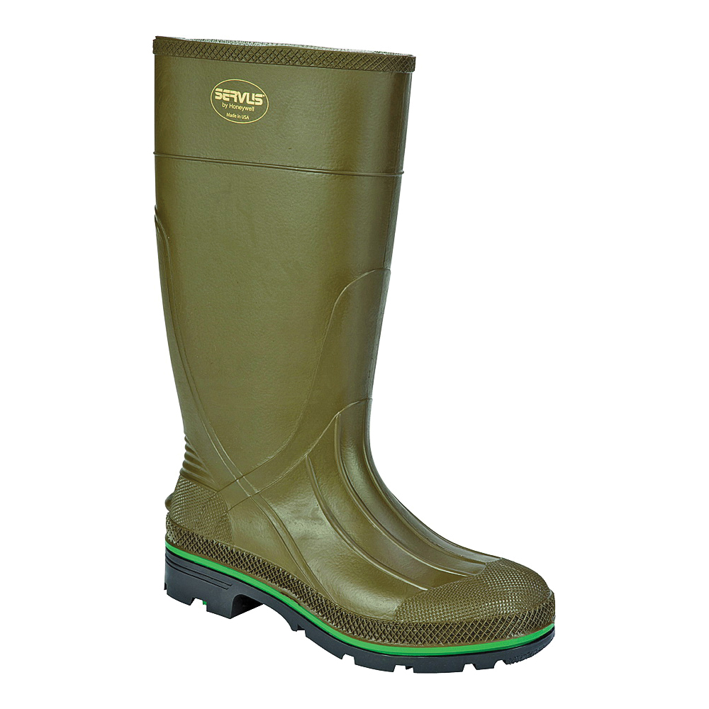 Northener Series 75120-11 Non-Insulated Work Boots, 11, Brown/Green/Olive, PVC Upper, Insulated: No