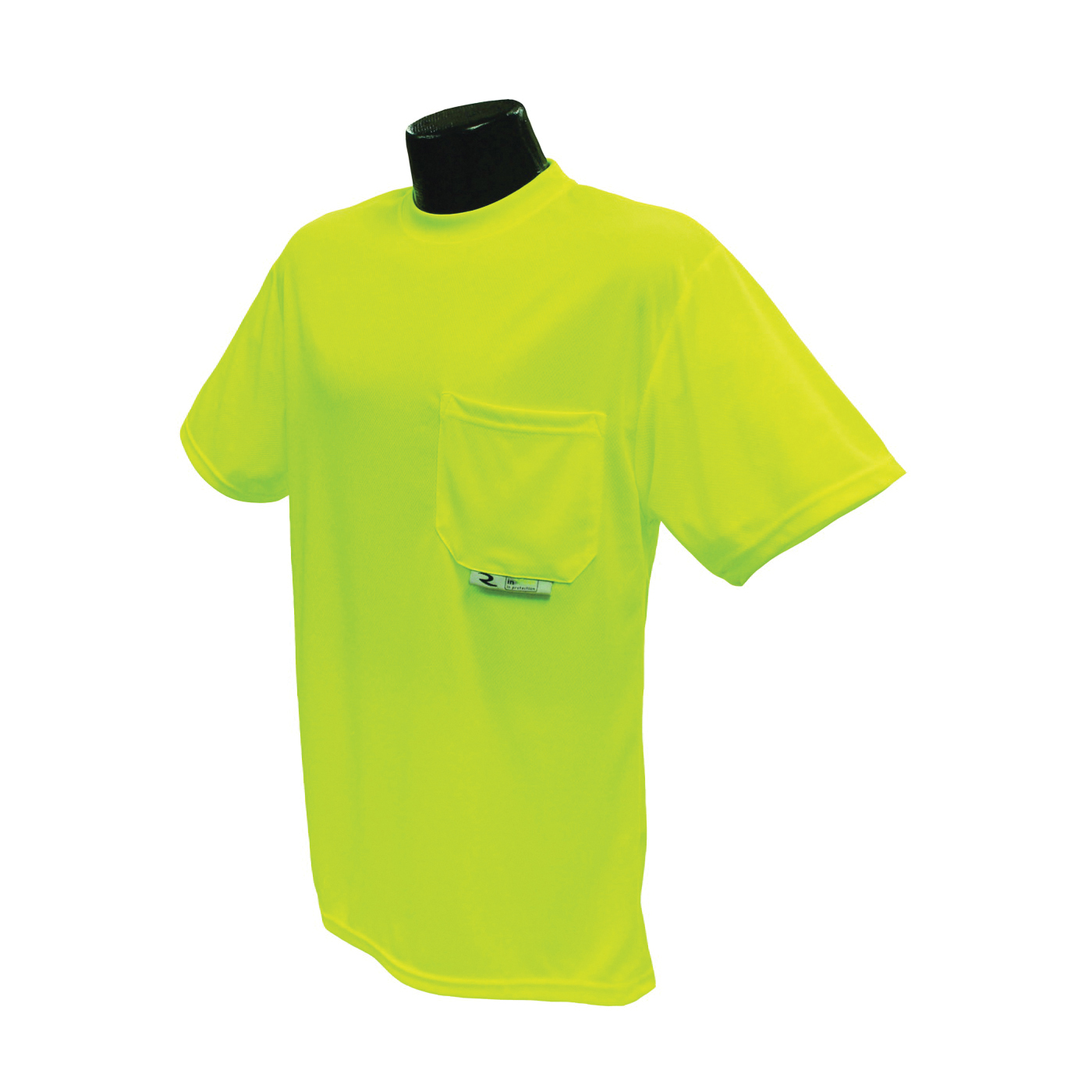 ST11-NPGS-L Safety T-Shirt, L, Polyester, Green, Short Sleeve, Pullover Closure